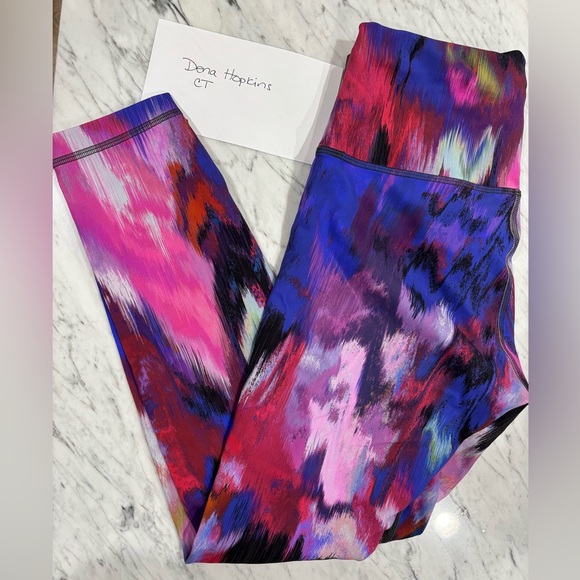 Lululemon Wunder Train HR Tight 25" DICR Multicolor Leggings - Picture 1 of 4
